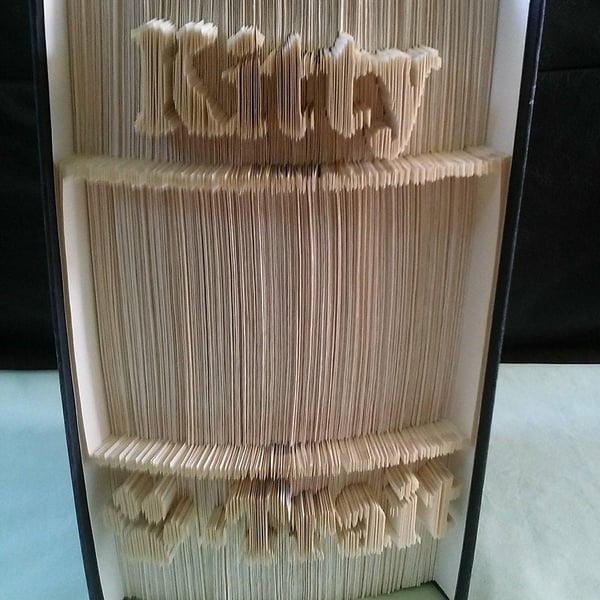 Kitty Paw-Trait Photo Frame CUT & FOLD Book Folding Pattern -EMAILED PDF PATTERN