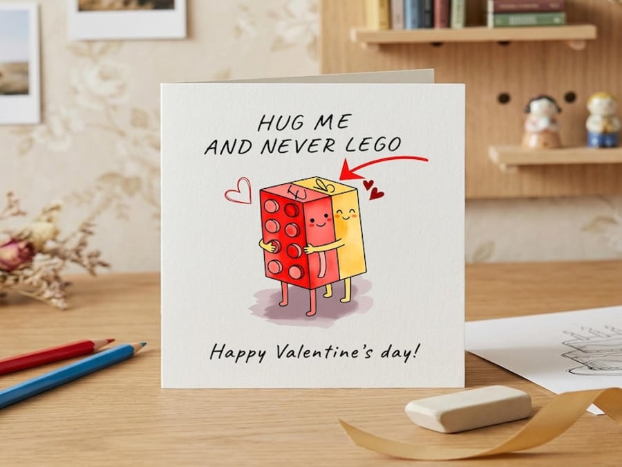 Never LEGO Valentine's Day Card