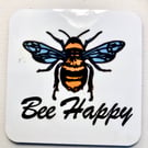 Bee Happy (set of four coasters)