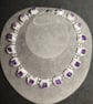 Bubbles Crackled Quartz and Amethyst handmade necklace - Image 4