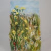 Embroidered and Felted Hanging - A Buttercup Meadow