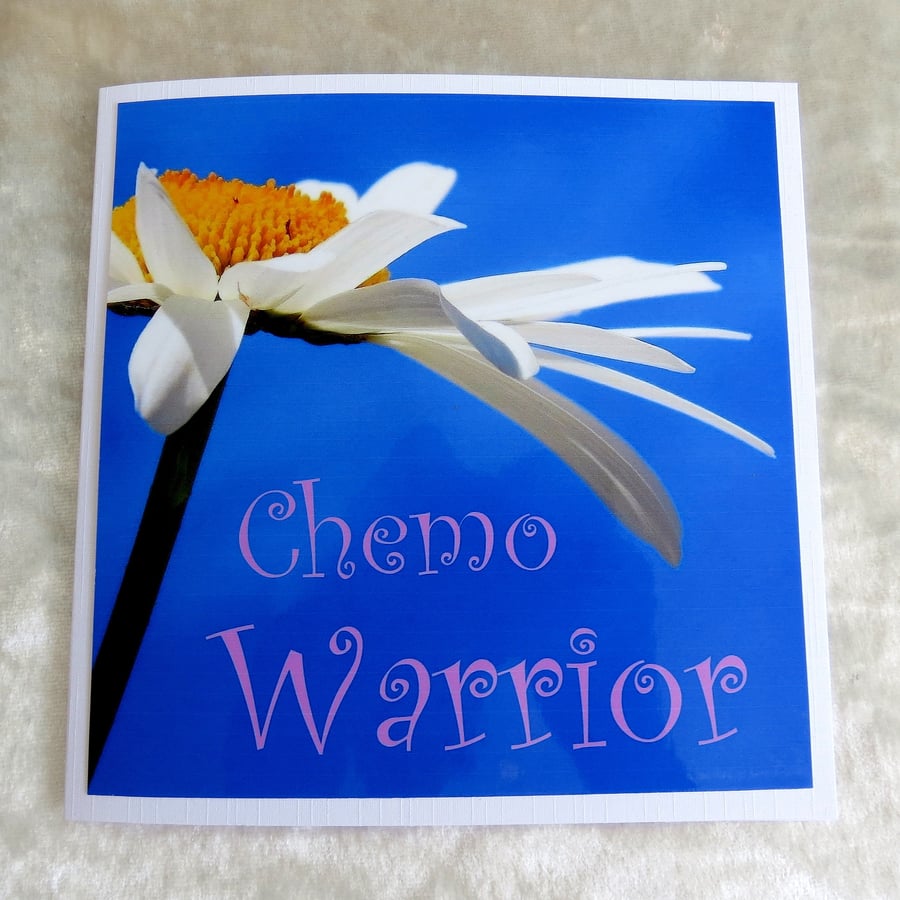 Chemo warrior, cancer card, chemo card