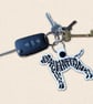 Dalmatian Keyring - Embroidered Dog Word Art Bag Charm - Image 2
