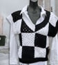 CROCHET PATTERN for Wednesday Chessboard Crochet Vest