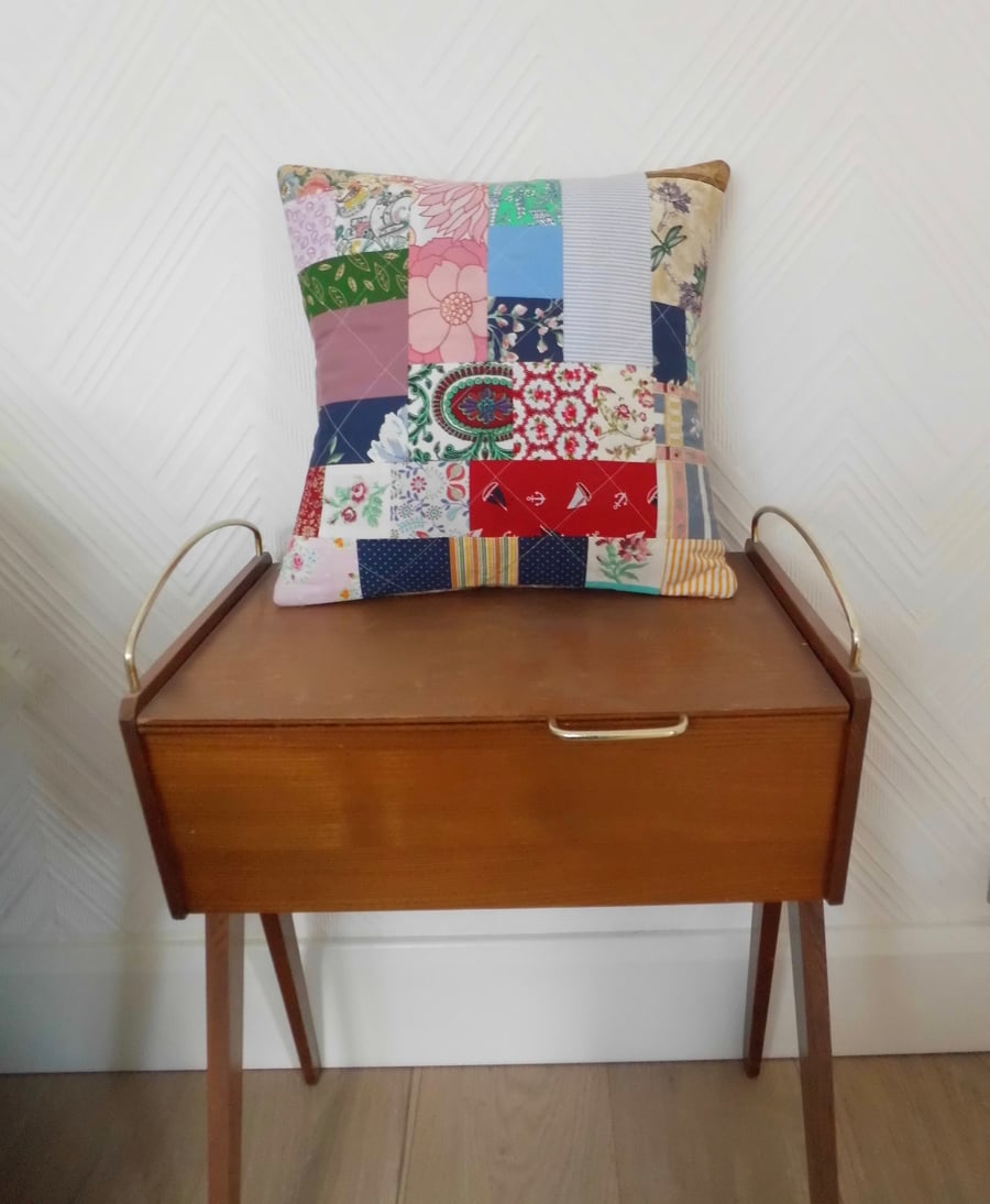 SOLD Patchwork cushion