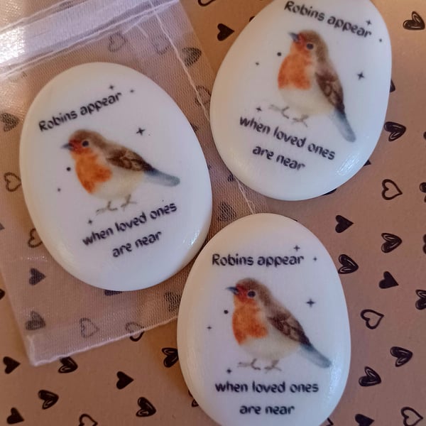 Robin Memorial Keepsake Pocket Hug