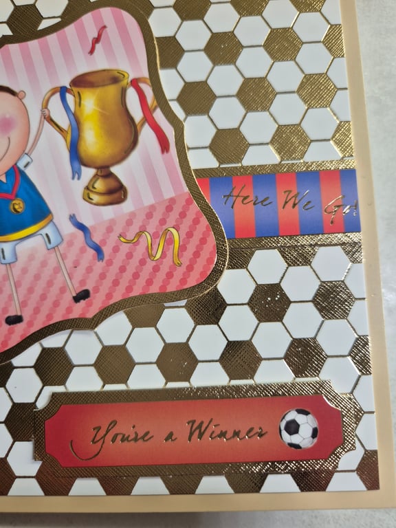 Boys football birthday greetings card 