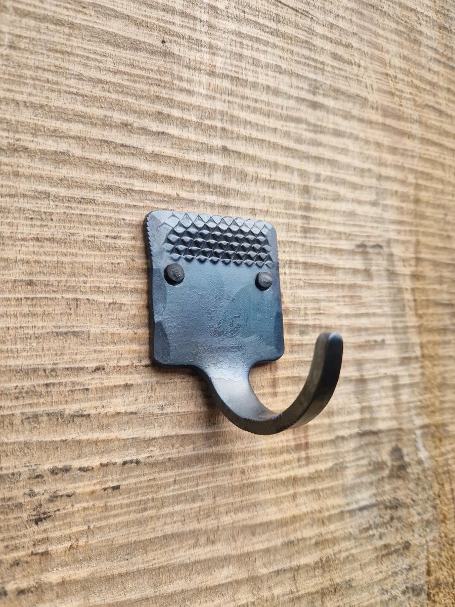Recycled Farriers Rasp Wall Hook Iron Blacksmith Made Coat Hanger Cloakroom