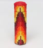 Beaded Wooden Needlecase in Flames Bargello Pattern - Image 2
