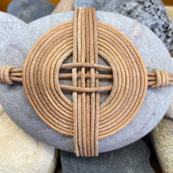 Wrapped meditation stone