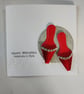 Happy Birthday Celebrate in Style  Red Glitter and Diamante Shoes 
