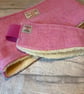 Harris Tweed Pink  Headband and Snood - Image 3