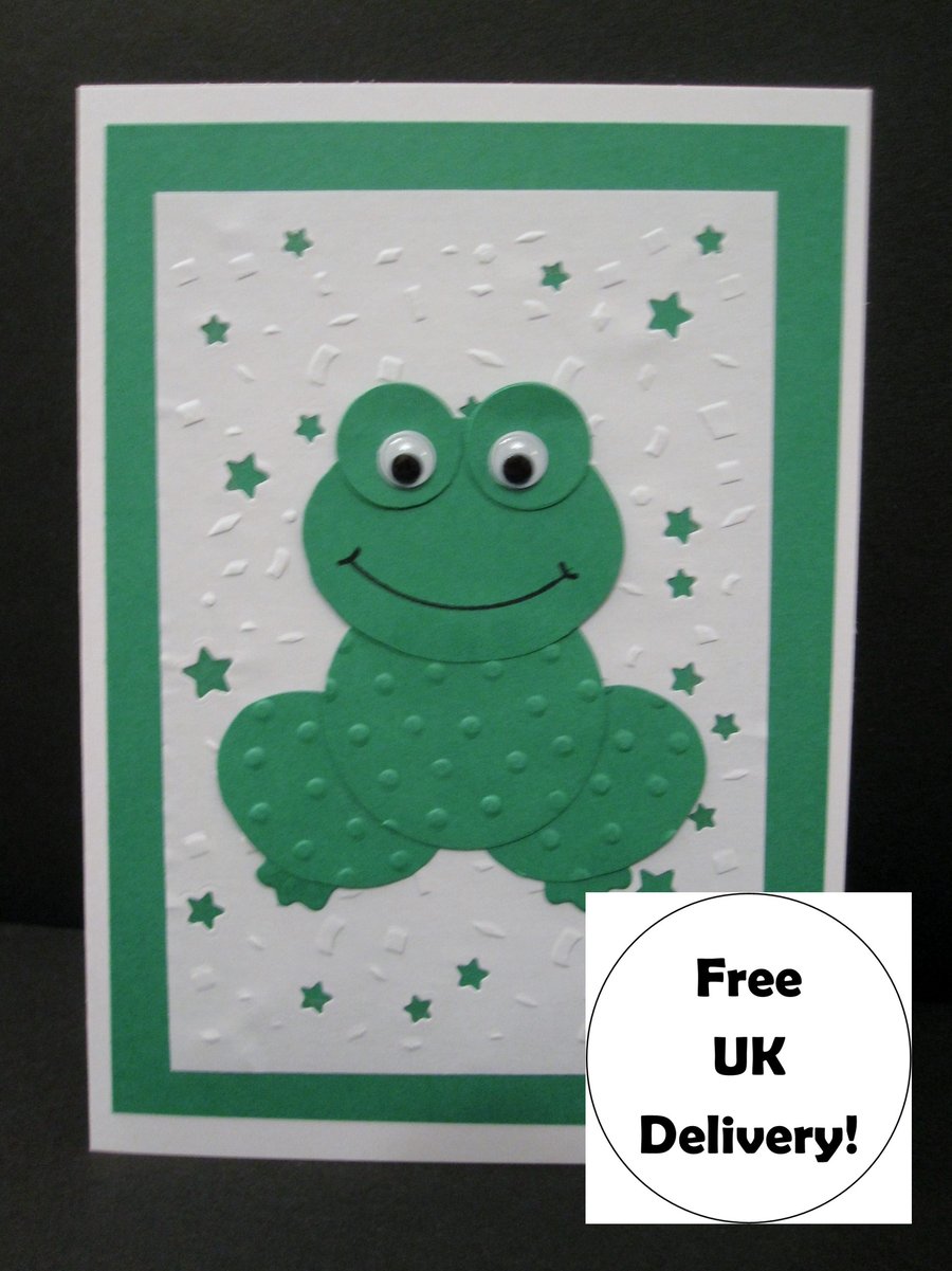 Frog Birthday - Personalised - Number Card