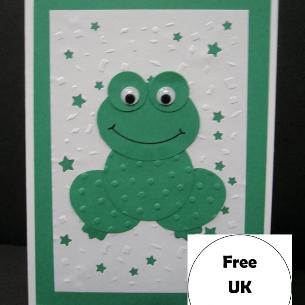 Frog Birthday - Personalised - Number Card