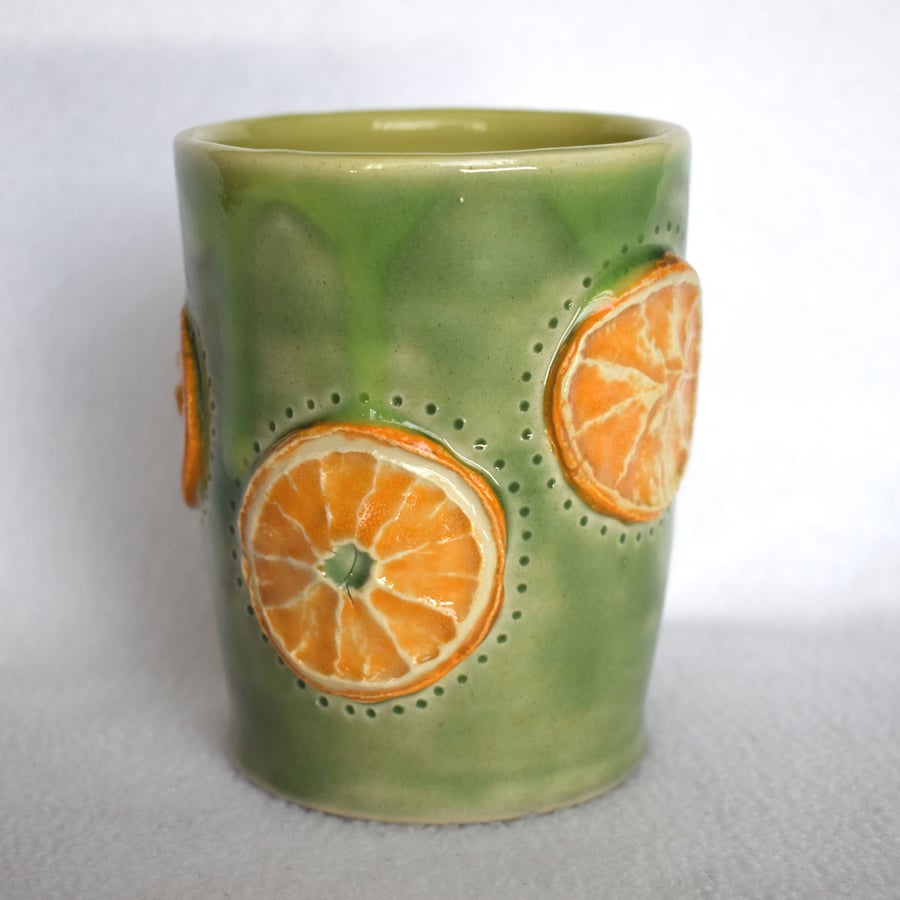 18-184 Citrus Slice Ceramic Tumbler