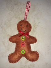Hand sewn Gingerbread Man Decoration