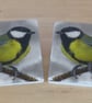 Marble 'Great Tit' Coasters - Image 1