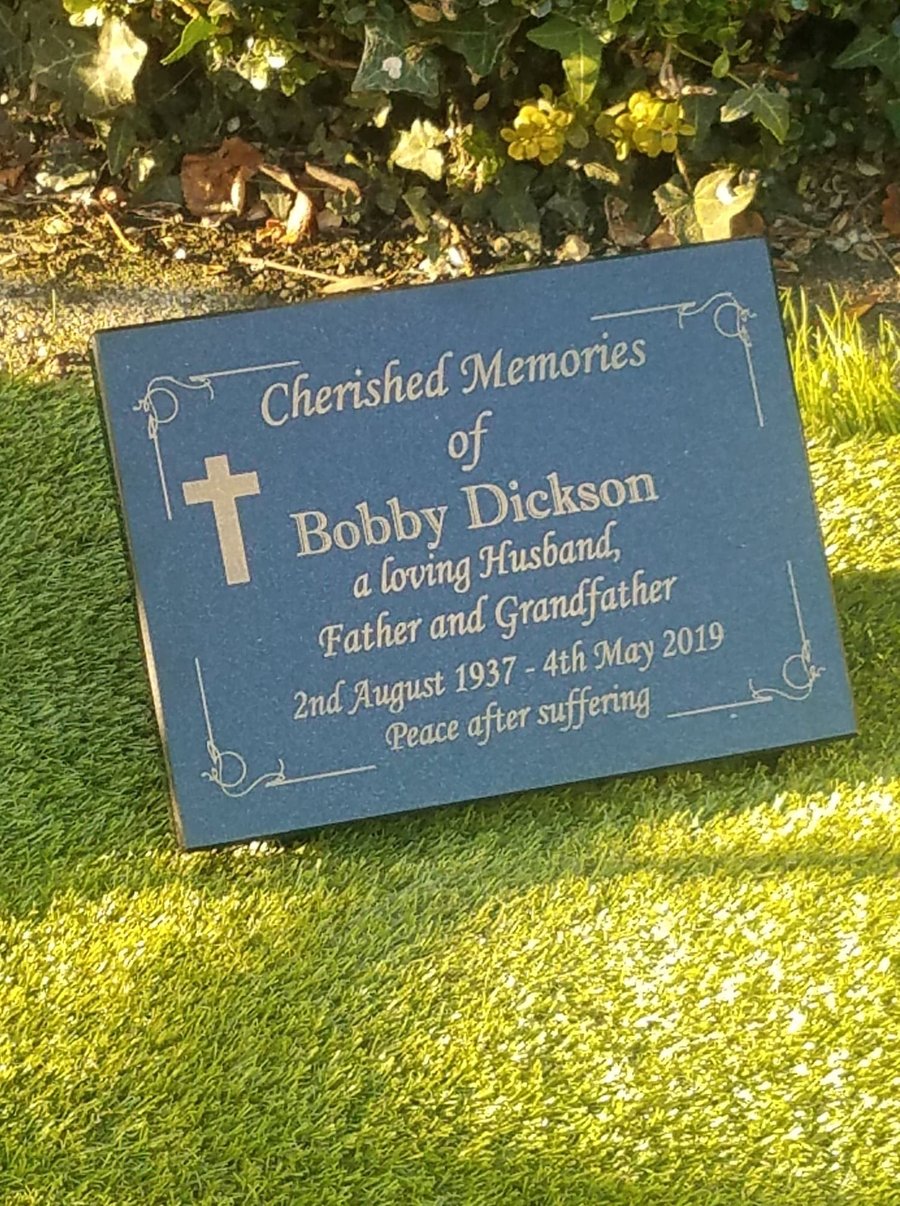 Memorial Grave Plaque Memorial Grave Stone Memo... Folksy