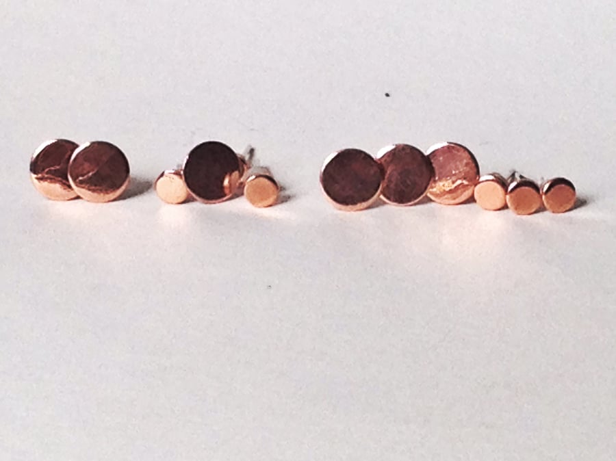 8mm copper studs