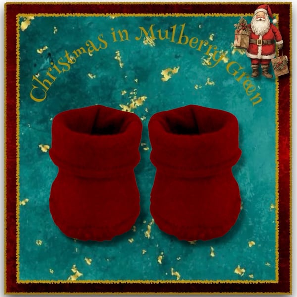 Reserved for Beverly - Burgundy Ankle Boots