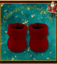 Reserved for Beverly - Burgundy Ankle Boots - Image 1