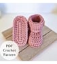 Button Baby Booties Crochet Pattern PDF – 3 Sizes  - Image 2
