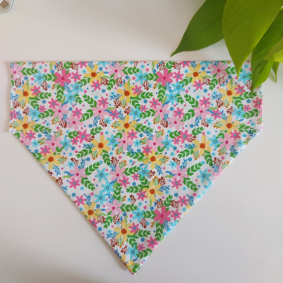 over the collar dog bandana large