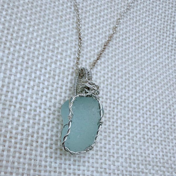 Scottish Sea Glass Necklace – Genuine Beach Glass Pendant – Ocean Inspired Gift