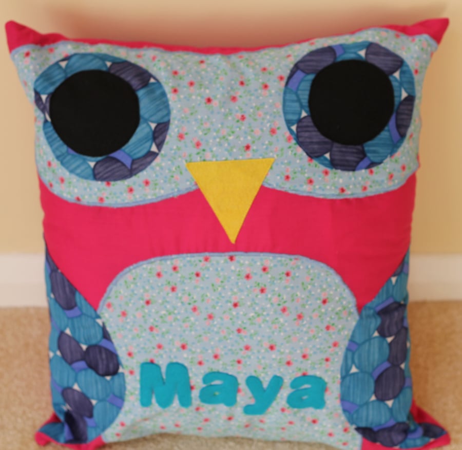 Personalised Owl Cushion