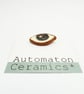 Ceramic eye pin badge, lapel pin, brooch. - Image 2
