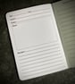 Single A6 'UFO Sightings' Journal with typographic design cover - Image 3