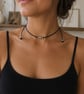Black Minimalist Choker Necklace