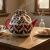 Tulip Tea and mug cosy knitting pattern 
