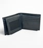 Black Full Grain Pebbled Leather Bifold Wallet ID Window Passcase Wallet UK - Image 3