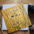 Cow Parsley On Brown card