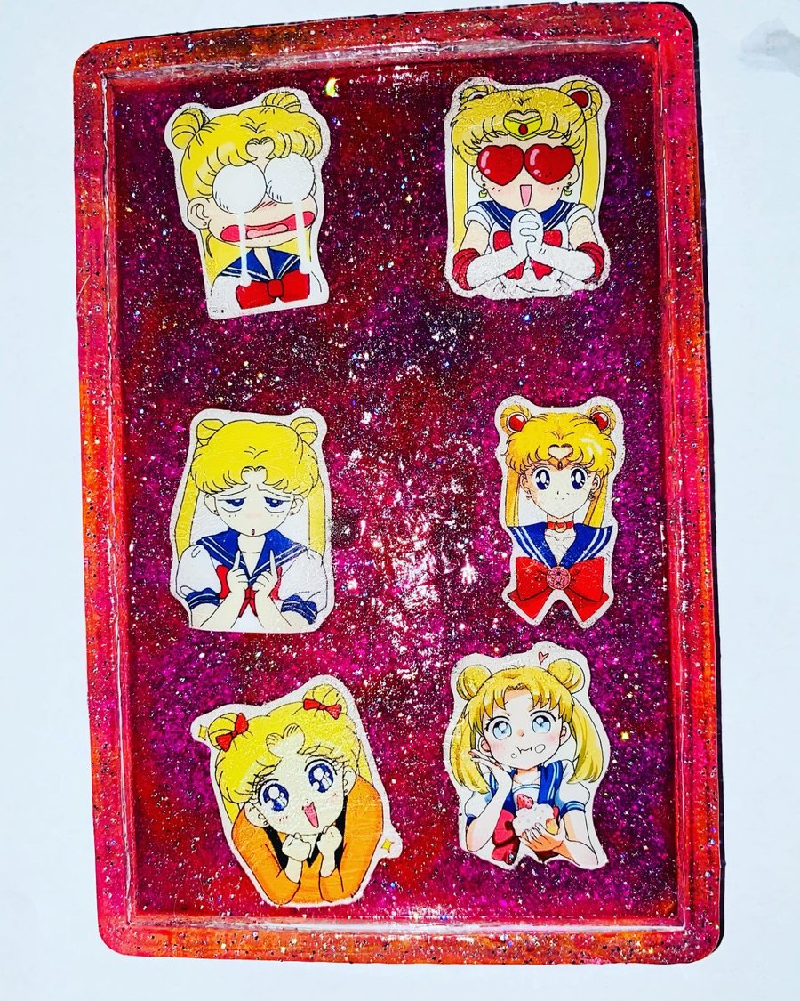 Sailor moon Kawaii Resin Tray Pastel Goth