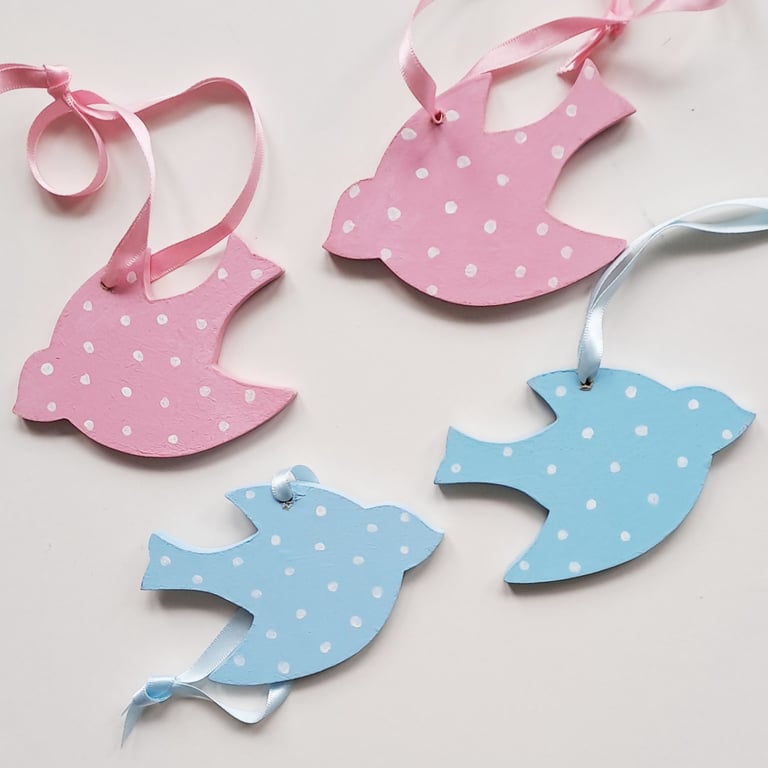 Two Swallow Shape Cot and Door Hangers