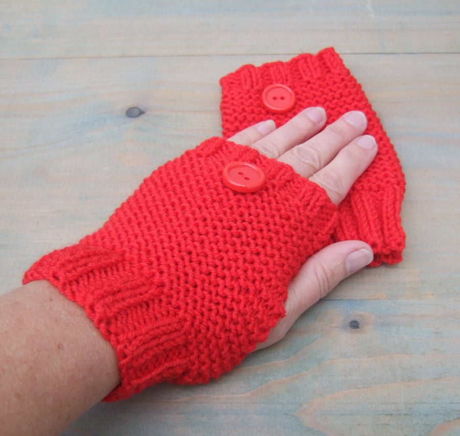 Fingerless Gloves Merino Wool