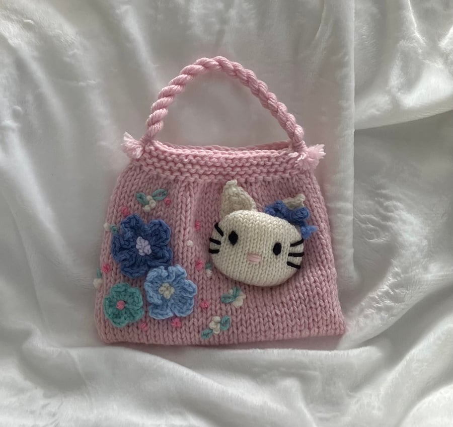Hand Knitted Child's Handbag