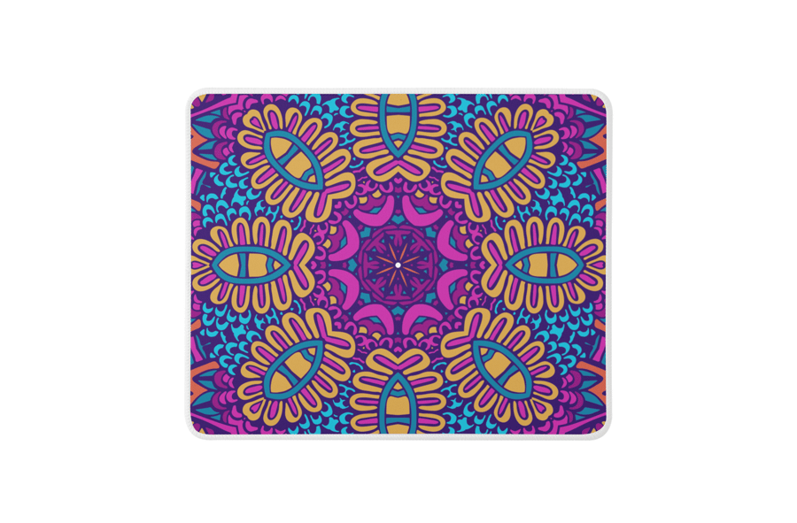 Colourful Mandala Style 2 Non Slip Mouse Pad  Mouse Mat