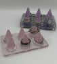 Resin Ring Holder with Dried Flowers, Amethyst and Rose Quartz - Image 10