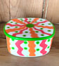 Retro patterned trinket lidded pot