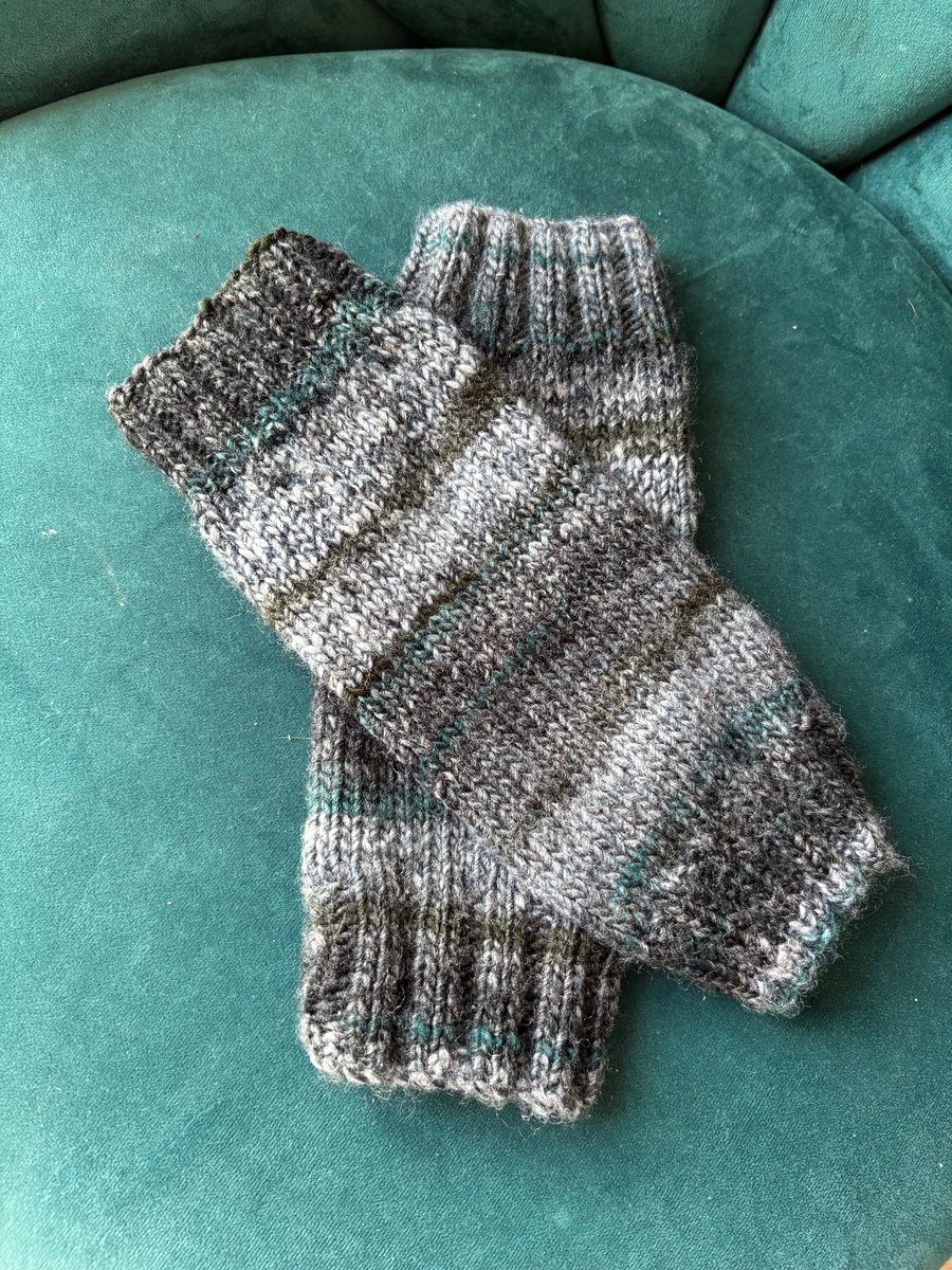 Hand knitted Fingerless Wrist Warmers