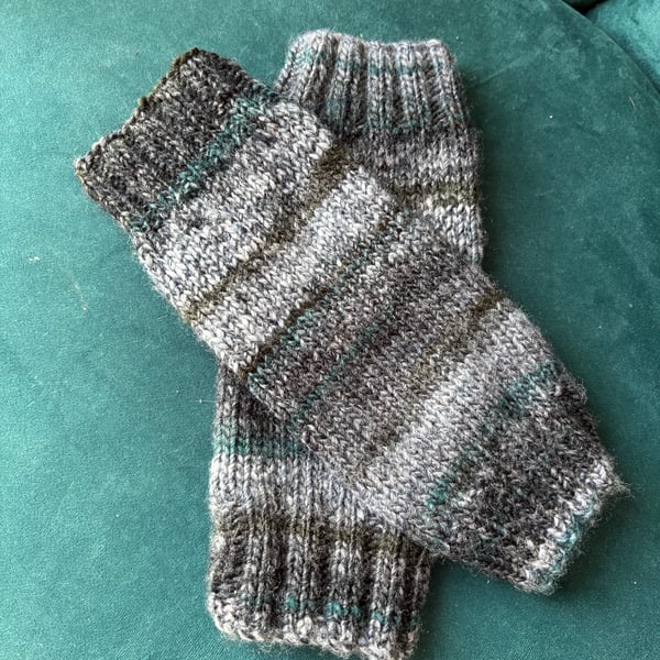 Hand knitted Fingerless Wrist Warmers