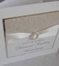 Handmade diamond 60th wedding anniversary card, modern, designer - Image 2