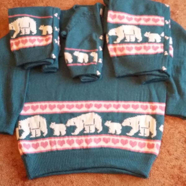 Polar Bear Cardigan for a child