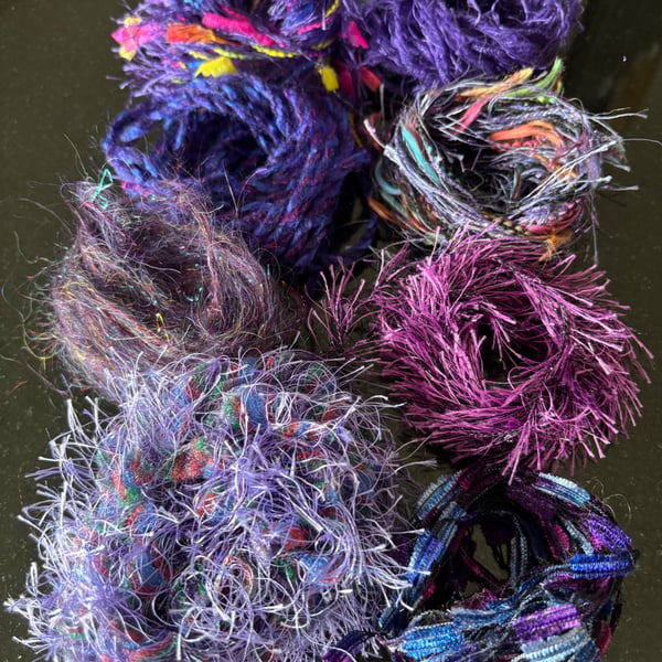 8 bundles of textured yarn