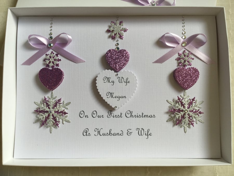 Personalised Gift Boxed Daughter Christmas Card Mum Wife Granddaughter 