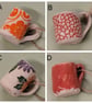 Mini ceramic mugs hanging decorations  - Image 2