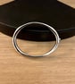 "Ephemere" - Handmade Sterling Silver Hinged Bangle - 65g - Made to any size - Image 2